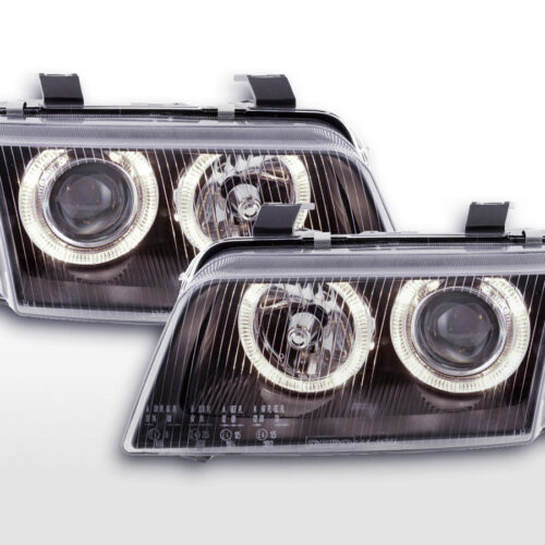 Scheinwerfer Set Angel Eyes Audi A4 Typ B5  95-99 schwarz