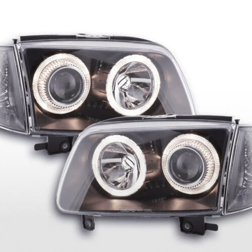 Scheinwerfer Set Angel Eyes VW Polo Typ 6N2  99-01 schwarz