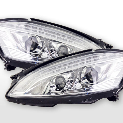 Scheinwerfer Set Xenon Daylight LED TFL-Optik Mercedes-Benz S-Klasse (221)  05-09 chrom