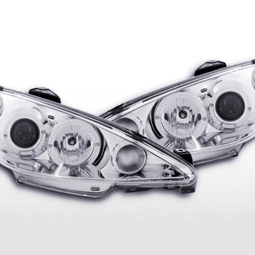 Scheinwerfer Set Angel Eyes Peugeot 206  98-03 chrom