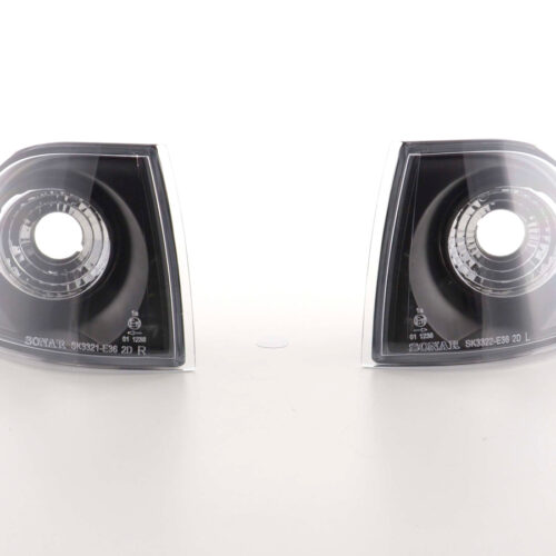 Frontblinker Blinker Set BMW 3er Coupe/Cabrio Typ E36  91-98 schwarz