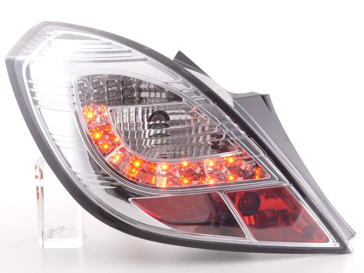 LED Rückleuchten Set Opel Corsa D 3-türig  06-10 chrom