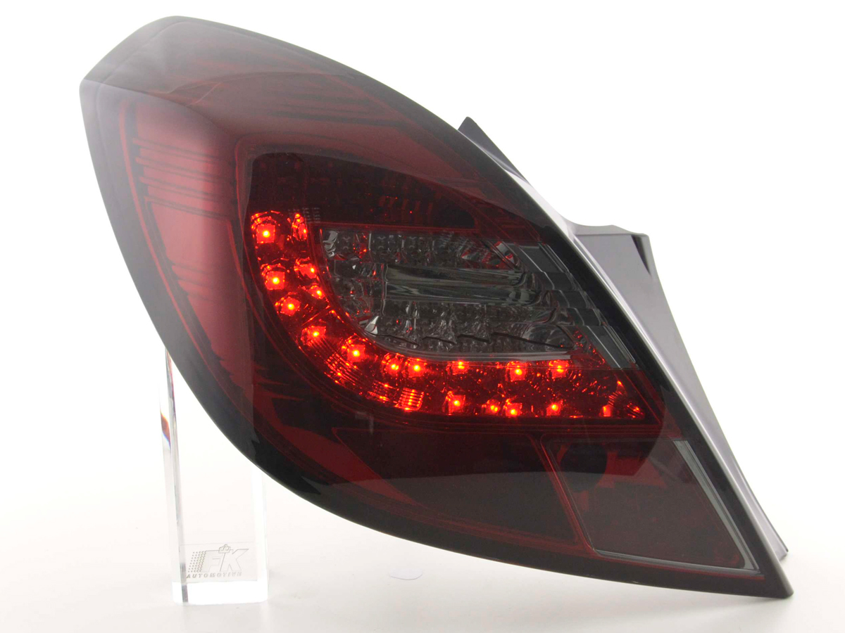 LED Rückleuchten Set Opel Corsa D 3-türig  06-10 rot/schwarz