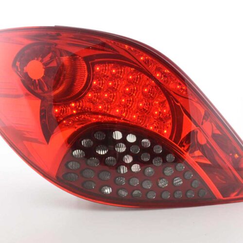 LED Rückleuchten Set Peugeot 207  06-09 rot/schwarz