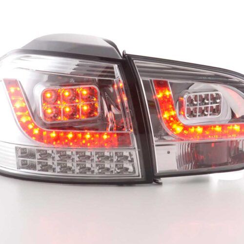 LED Rückleuchten Set VW Golf 6 Typ 1K  2008-2012 chrom mit Led Blinker