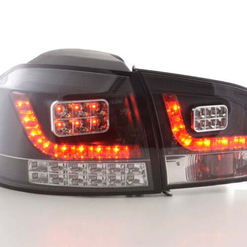 LED Rückleuchten Set VW Golf 6 Typ 1K  2008 bis 2012 schwarz mit Led Blinker