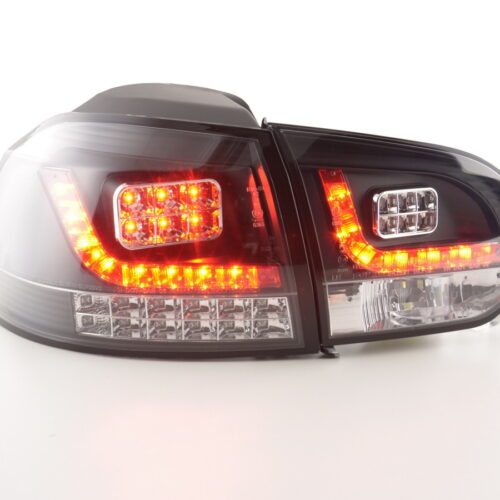 LED Rückleuchten Set VW Golf 6 Typ 1K  2008-2012 schwarz mit Led Blinker für Rechtslenker