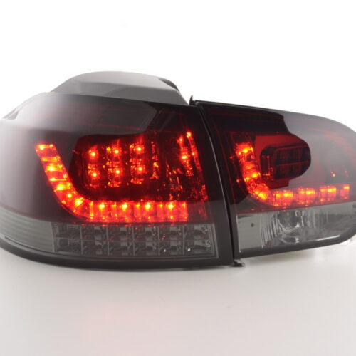 LED Rückleuchten Set VW Golf 6 Typ 1K  2008-2012 rot/schwarz mit Led Blinker für Rechtslenker