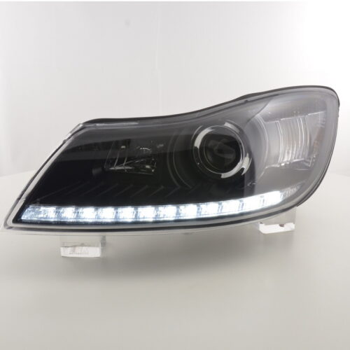 Scheinwerfer Set Daylight LED Tagfahrlicht Skoda Oktavia ab  2009 schwarz