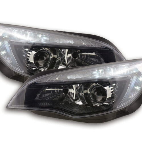 Scheinwerfer Set Daylight LED Tagfahrlicht Opel Astra J  2009-2012 schwarz